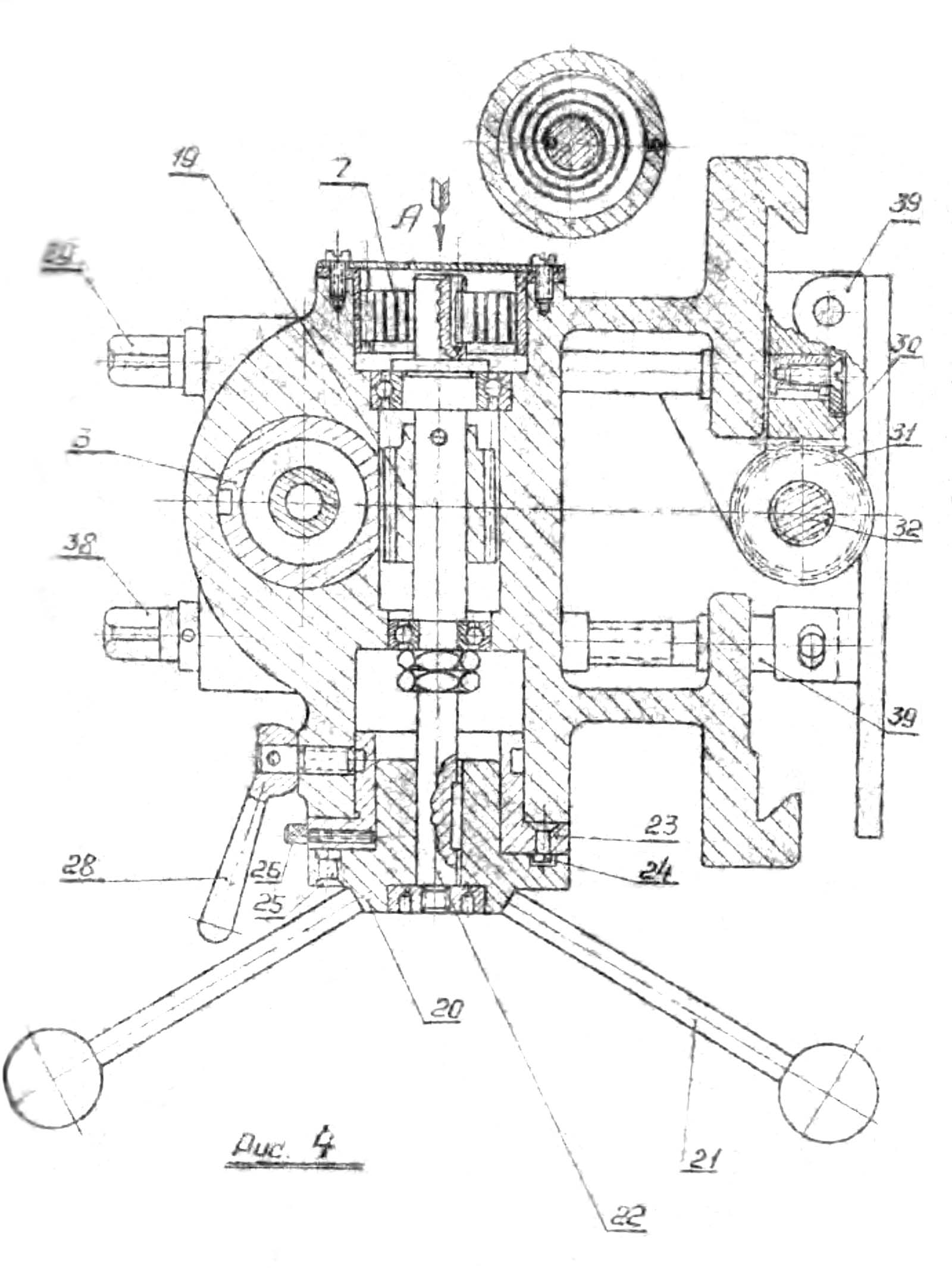 Шпиндельна головка свердлильного настільного верстата 02С-15